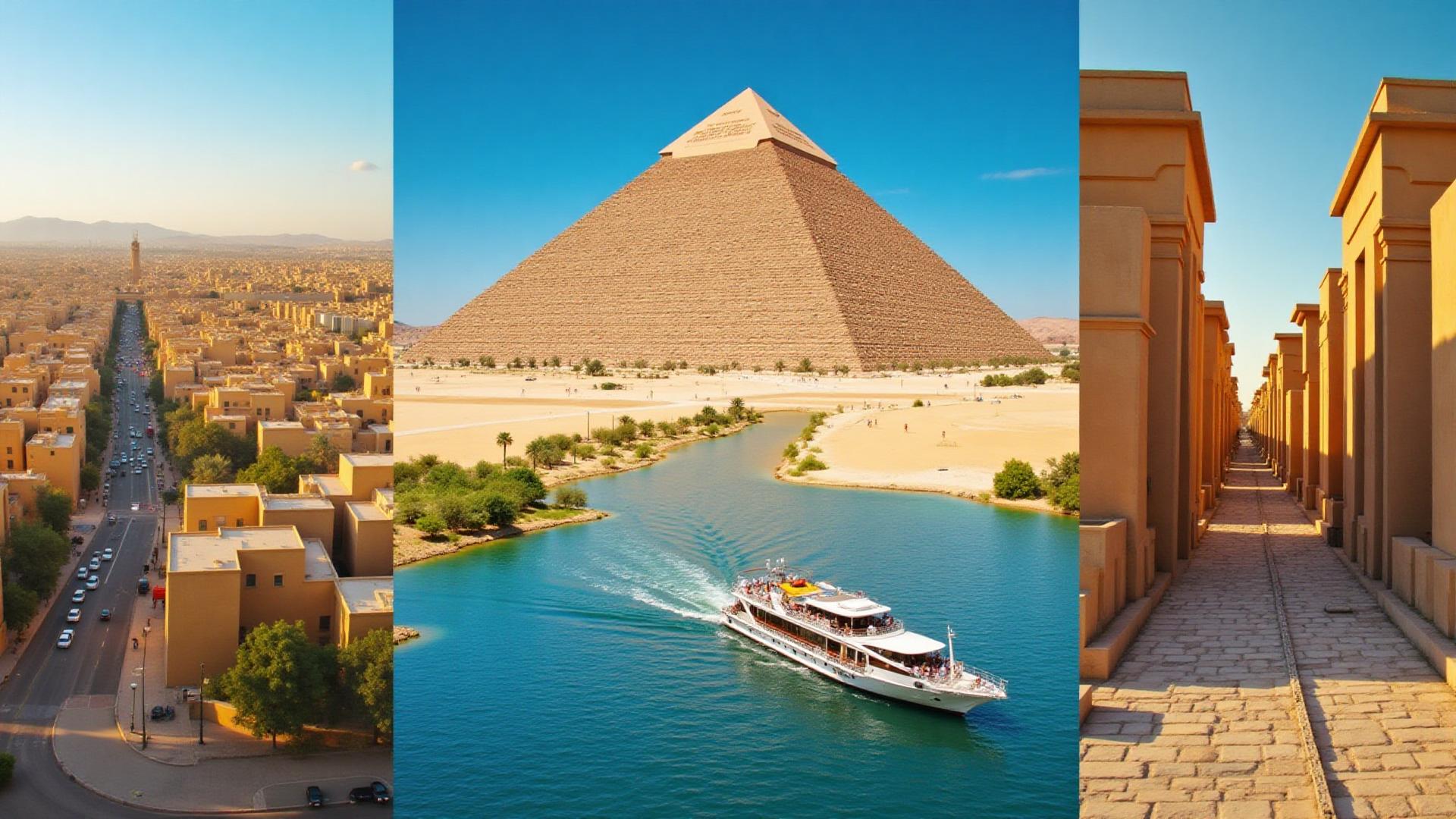 Quantos dias ficar no Egito: roteiro completo por destino Roteiro completo de viagem ao Egito mostrando principais destinos: Cairo, Luxor, Aswan e cruzeiro pelo Nilo